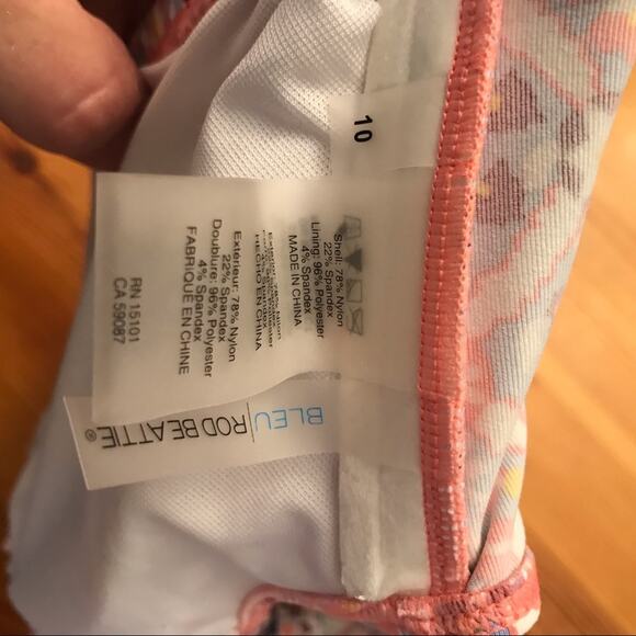 BLEU ROD BEATTIE Positano Off The Shoulder Bandeau Bikini Swim Top Size 10 - Picture 5 of 5